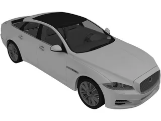 Jaguar XJ (2010) 3D Model