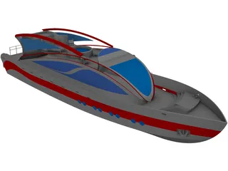 Super Yacht 34M 3D Model