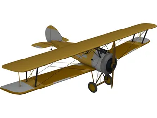 Biplane 3D Model