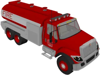 Fire Department Tanker 3D Model