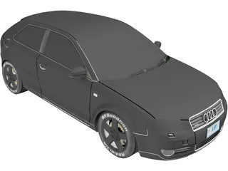 Audi A3 3.2 Quattro (2005) 3D Model