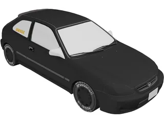 Honda Civic CXi 6th (1995) 3D Model