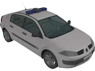 Renault Megane Police 3D Model