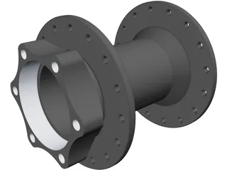 Bike Wheel Hub 3D Model