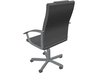 Leather Office Chair 3D Model