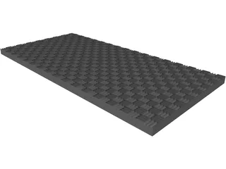 Foam Acoustic Panel 3D Model