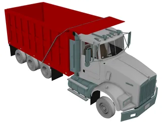 Kenworth T800 Dump Truck 3D Model