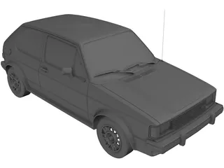 Volkswagen Rabbit Mk1 3D Model