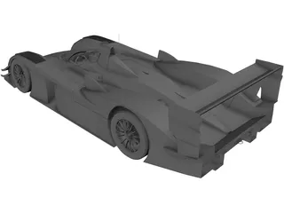 Audi R8 LeMans 3D Model