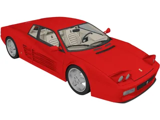 Ferrari 512 Testarossa 3D Model