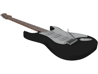 Fender Stratocaster Guitar 3D Model