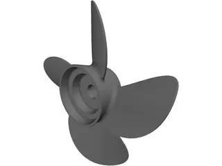 Propeller 4 Blade 3D Model