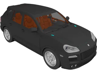Porsche Cayenne Turbo S (2009) 3D Model