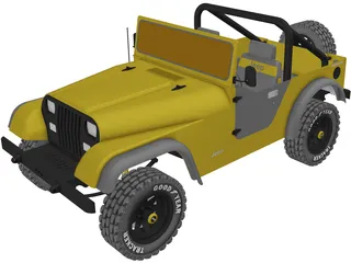 Jeep Wrangler 3D Model