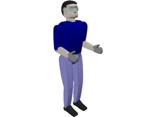 Worker Remy Man 3D Model