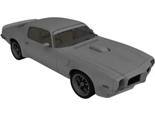 Pontiac Firebird Trans Am SD-455 (1973) 3D Model