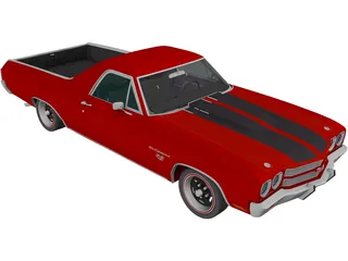 Chevrolet El Camino SS 454 (1970) 3D Model