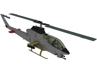 AN-12 Helicopter 3D Model