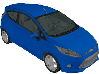 Ford Fiesta Zetec S (2009) 3D Model