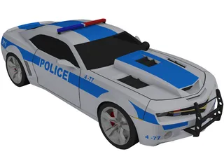 Chevrolet Camaro Police 3D Model