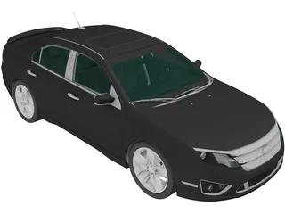 Ford Fusion Sport (2010) 3D Model