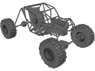 Proto Tube Rock Crawler Chassis 3D Model