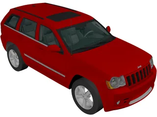 Jeep Grand Cherokee SRT8 (2009) 3D Model