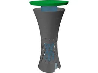 Water Tower Moglingen 3D Model