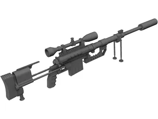 CheyTac M-200 Intervention 3D Model