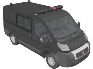 Fiat Ducato Police 3D Model