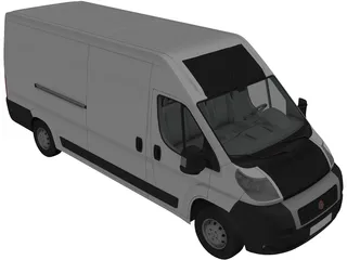 Fiat Ducato Courier 3D Model