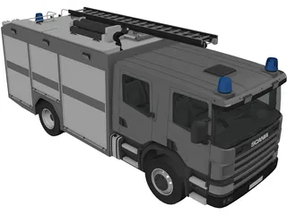 Scania Fire Truck 3D Model