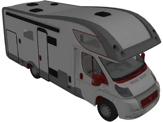 Fiat Ducato Camper Riviera 3D Model