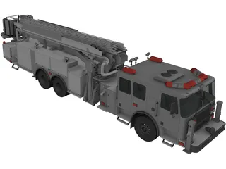 LaFrance Fire Truck 3D Model