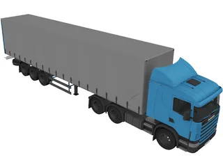 Scania 164l 420 3D Model