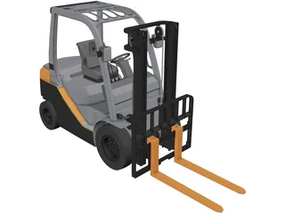 Forklift Toyota 3D Model