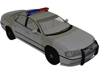 Chevrolet Impala Police Car (2003) 3D Model