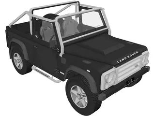 Land Rover Defender SVX 3D Model