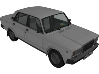 Vaz 2107 3D Model