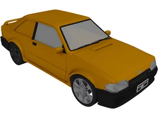 Ford Escort MK4 3D Model