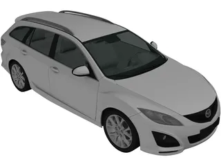 Mazda 6 Wagon (2011) 3D Model