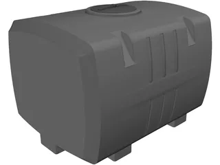 Water Tank Square 100 Gallon 3D Model