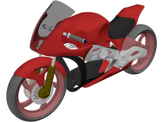 Motorcycle Concept 3D Model