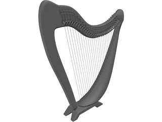 Harp 3D Model