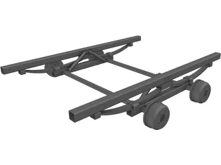 Trailer Suspension Chassis 3D Model