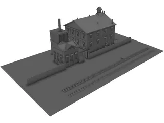 Great Northern Brewery Building 3D Model