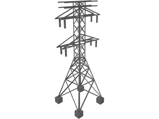 Electric Tower 3D Model