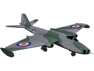 English Electric BAC Canberra B 8 3D Model