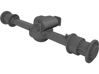 Rockwell Front Axle 3D Model