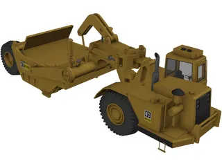 Caterpillar 631D Scraper 3D Model